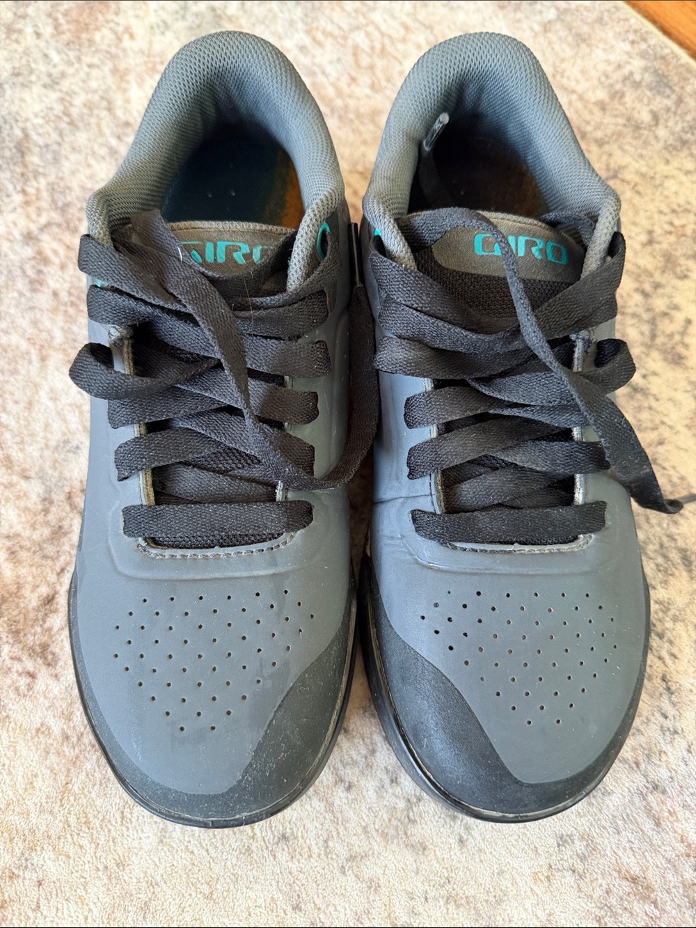 Giro Gray and Black Low-Profile Cycling Sneakers - worn 2x. Euro 40